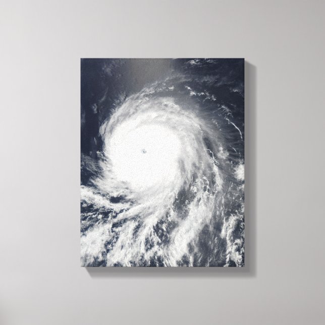 Satellite view of Hurricane Celia Canvas Print (Front)