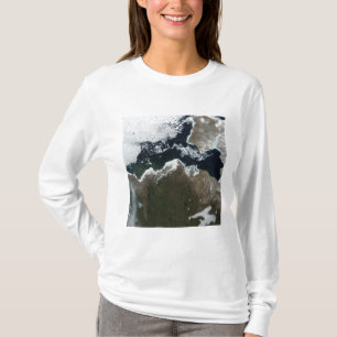 Satellite view of Northwest Canada T-Shirt