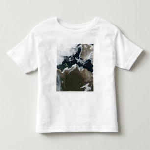 Satellite view of Northwest Canada Toddler T-shirt