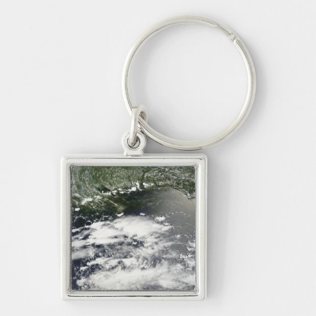 Satellite view of oil leaking 2 keychain (Front)