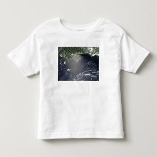 Satellite view of oil leaking toddler t-shirt