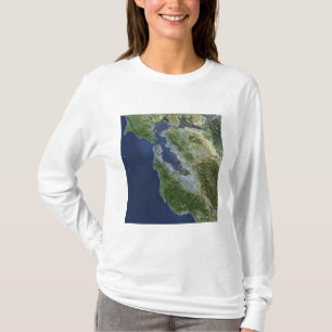 Satellite view of San Francisco, California T-Shirt