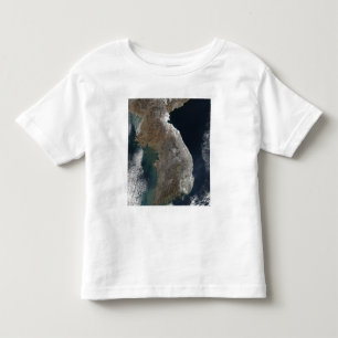 Satellite view of snowfall toddler t-shirt