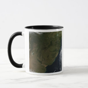 Satellite view of South America Mug