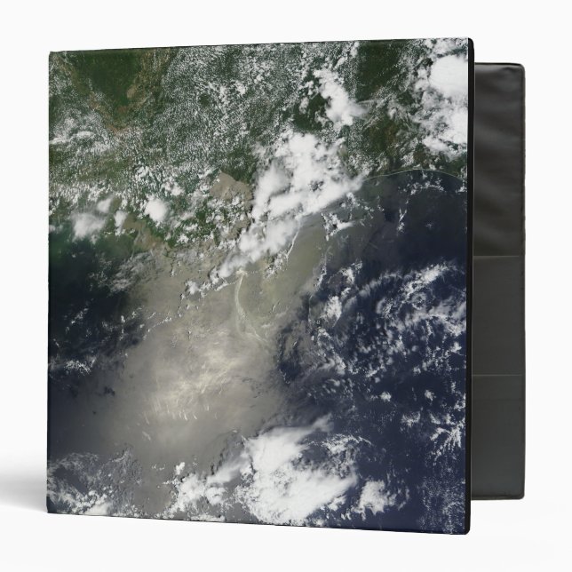 Satellite view of streaks and ribbons of oil binder (Front/Inside)