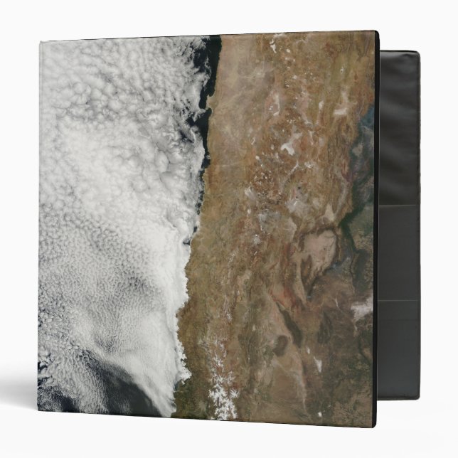 Satellite view of the Andes Mountains Binder (Front/Inside)