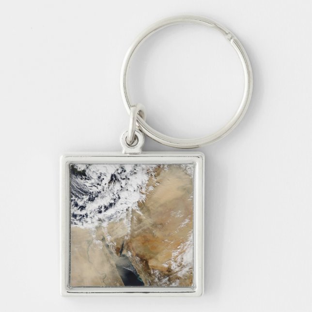 Satellite view of the Eastern Mediterranean Keychain (Front)