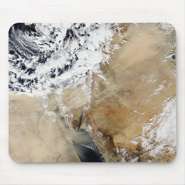 Satellite view of the Eastern Mediterranean Mouse Pad (Front)