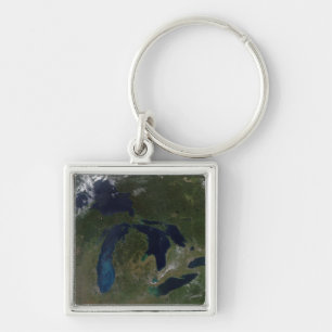 Satellite view of The Great Lakes Keychain