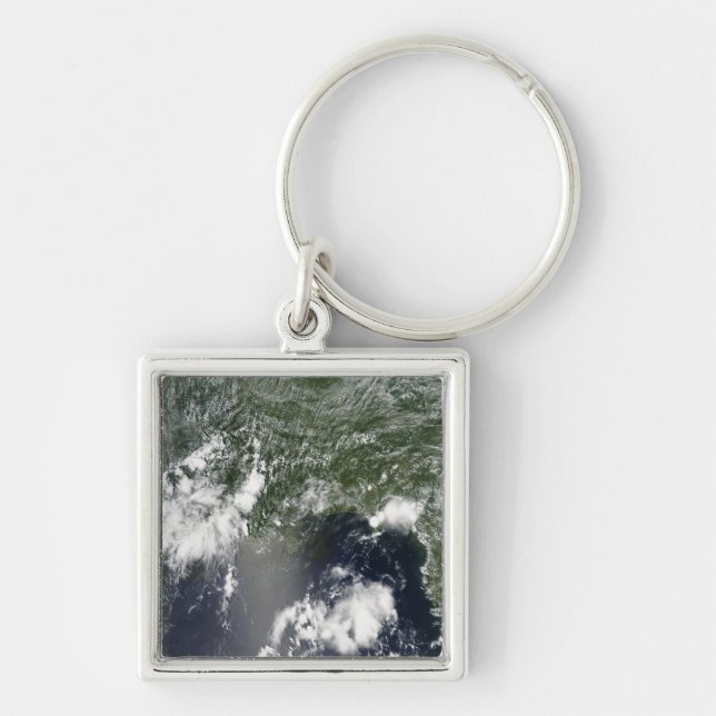 Satellite view of the Gulf of Mexico Keychain (Front)