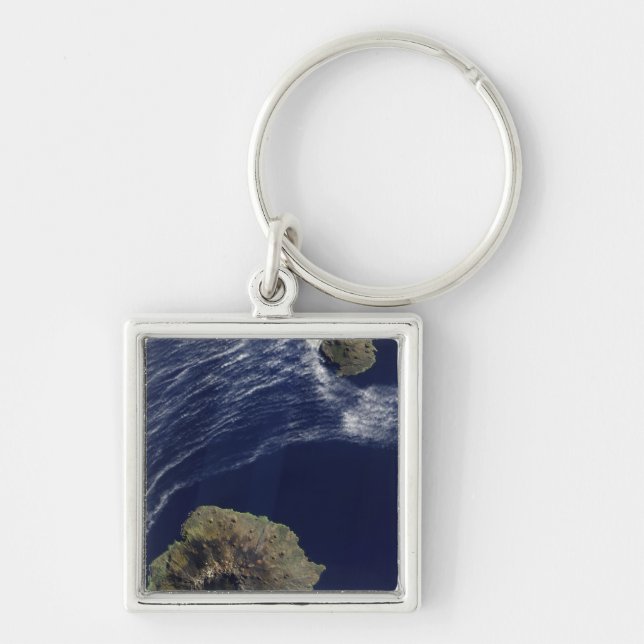 Satellite view of the Prince Edward Islands Keychain (Front)