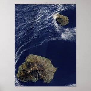 Satellite view of the Prince Edward Islands Poster