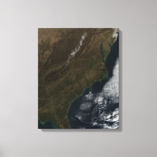 Satellite view of the Southeastern United State Canvas Print