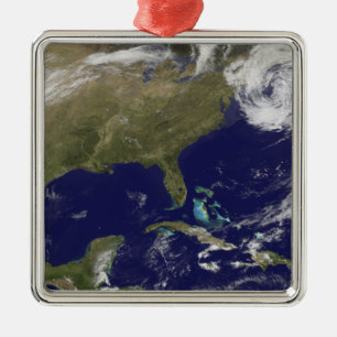 Satellite view of the United States East Coast Metal Ornament