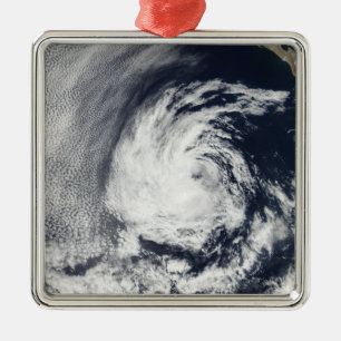 Satellite view of Tropical Depression Blas Metal Ornament