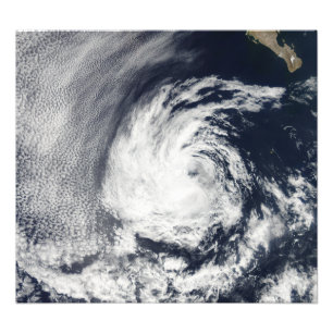Satellite view of Tropical Depression Blas Photo Print