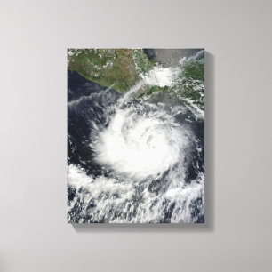 Satellite view of Tropical Storm Darby Canvas Print