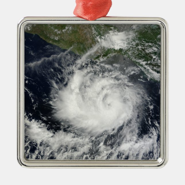 Satellite view of Tropical Storm Darby Metal Ornament (Front)