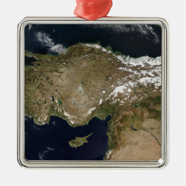 Satellite view of Turkey Metal Ornament (Front)