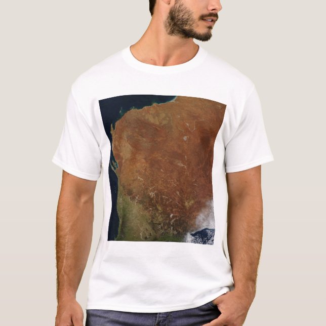 Satellite view of Western Australia T-Shirt (Front)