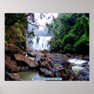 Sathodi Falls, Uttar Kannada, India Poster