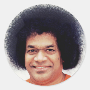 Sathya Sai Baba Sticker round