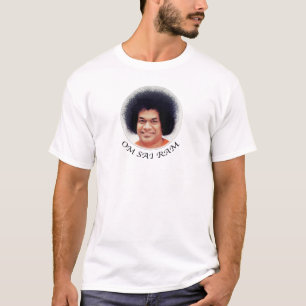 Sathya Sai Baba with OM SAI RAM on T-Shirt