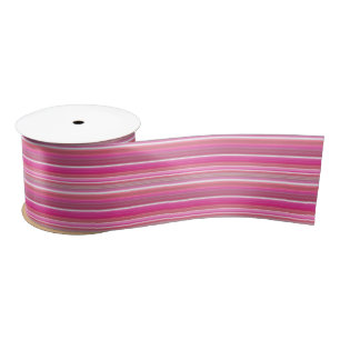 Satin Assez En Rose Ruban Satiné de 3" de Largeur, Bobin