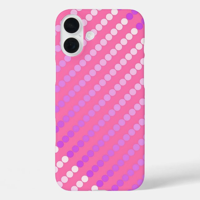 Satin dots - pink and orchid Case-Mate iPhone case (Back)