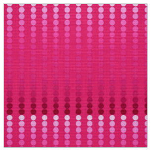 Satin dots - shades of fuchsia pink fabric