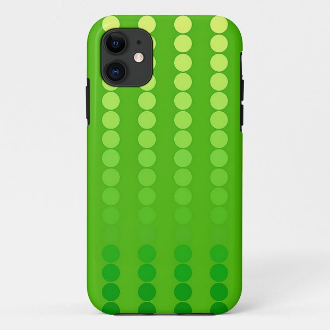 Satin dots - shades of lime green Case-Mate iPhone case (Back)