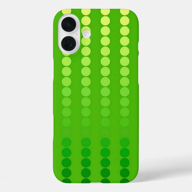 Satin dots - shades of lime green Case-Mate iPhone case (Back)