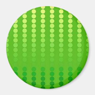Satin dots - shades of lime green magnet