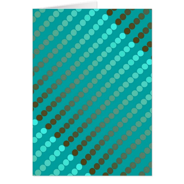 Satin dots - turquoise and pewter grey (Front)