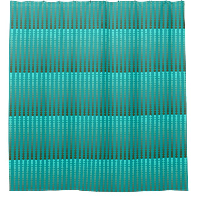 Satin dots - turquoise and pewter grey (Front)