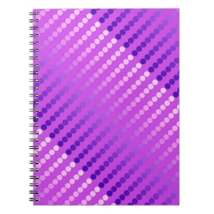Satin dots - violet and orchid notebook