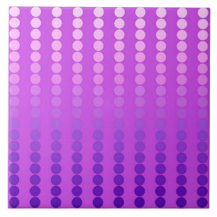 Satin dots - violet and orchid tile