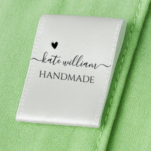 Satin fabric tags for handmade item Satin Ribbon