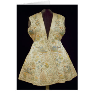 Satin Hunting Coat Embroidered with Silks in