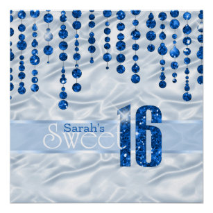 Satin Jewel Sweet Sixteen Blue ID260 Poster