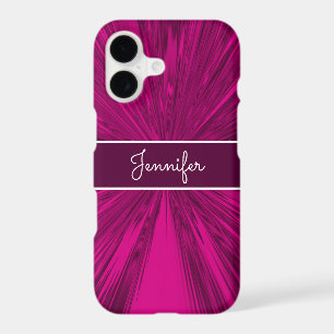 Satin Magenta Monogrammé