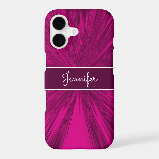 Satin Magenta Monogrammé  (Verso)
