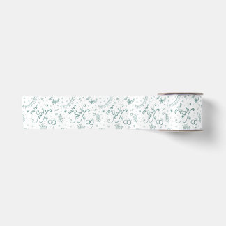 Satin Monsieur et madame doodles mignons en ruban de sat