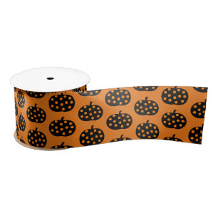 Satin Ribbon-Halloween Pumpkins Ribbon