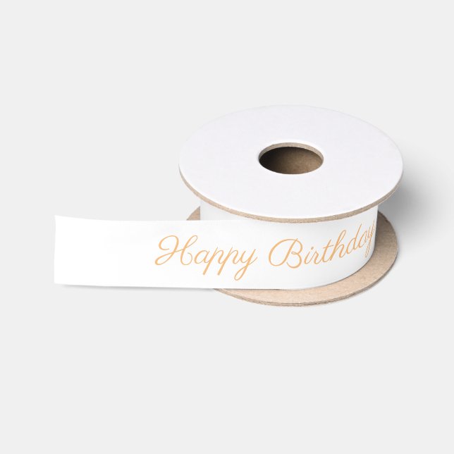 Satin Ribbon (Happy Birthday) (Spool)
