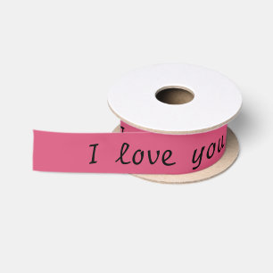 Satin Ribbon "I love you"