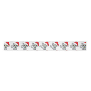 Satin Ribbon/Santa Kitty Ribbon