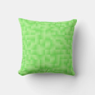 Satin Ribbons - Lime green Throw Pillow