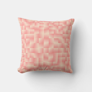 Satin Ribbons - Peach pink Throw Pillow
