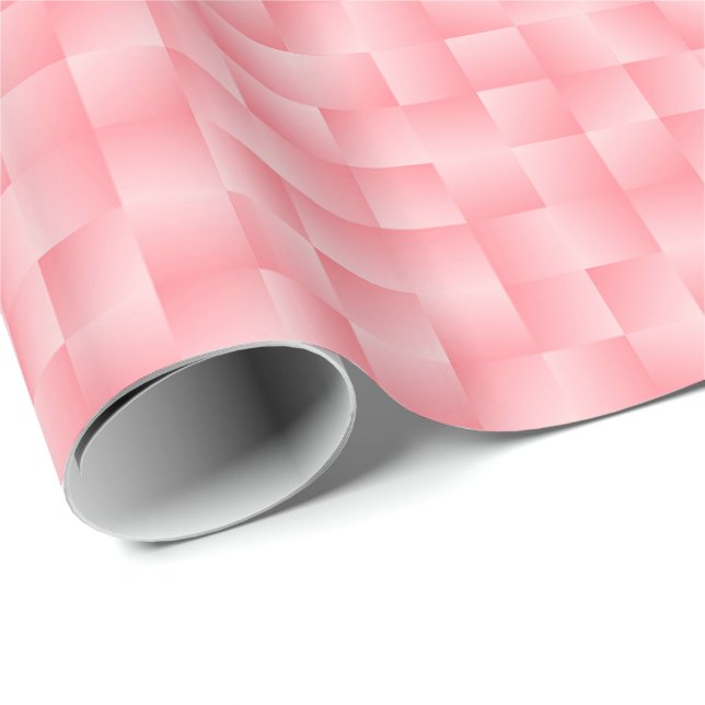 Satin Ribbons - Shell pink Wrapping Paper (Roll Corner)